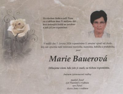 Parte Marie Bauerová - vzpomínka
